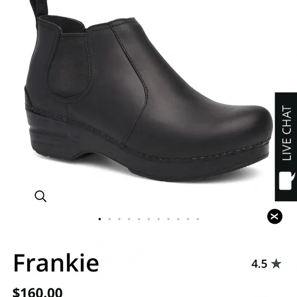 Dansko Black Oiled Leather Frankie Boot. Size 39 - Picture 8 of 9